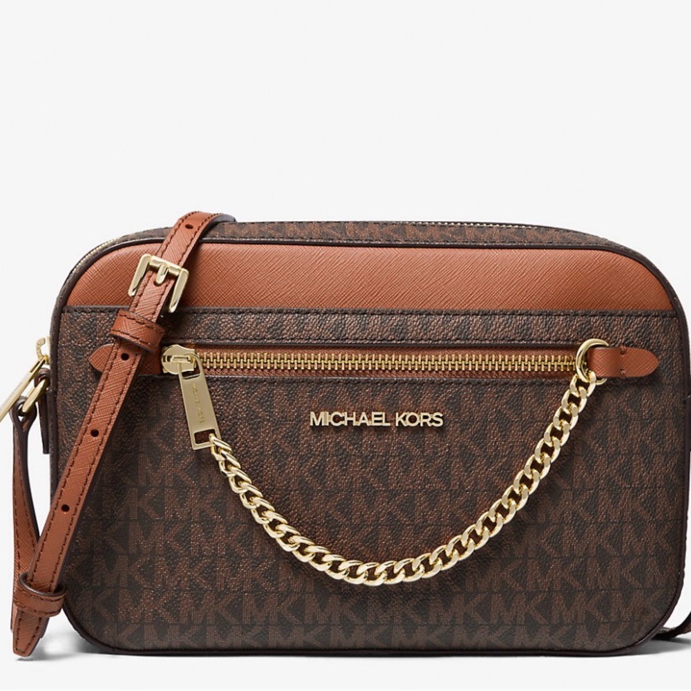 NWT Michael Kors Jet Set Large Logo Crossbody Bag
ONE SIZE BROWN - Picture 1 of 4